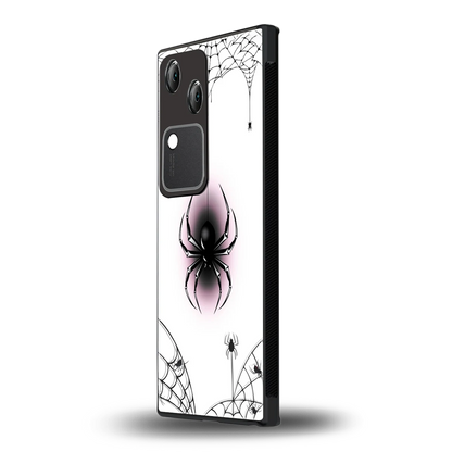 Webbed Wonder vivo v30 mobile cover | shockproof glass phone case