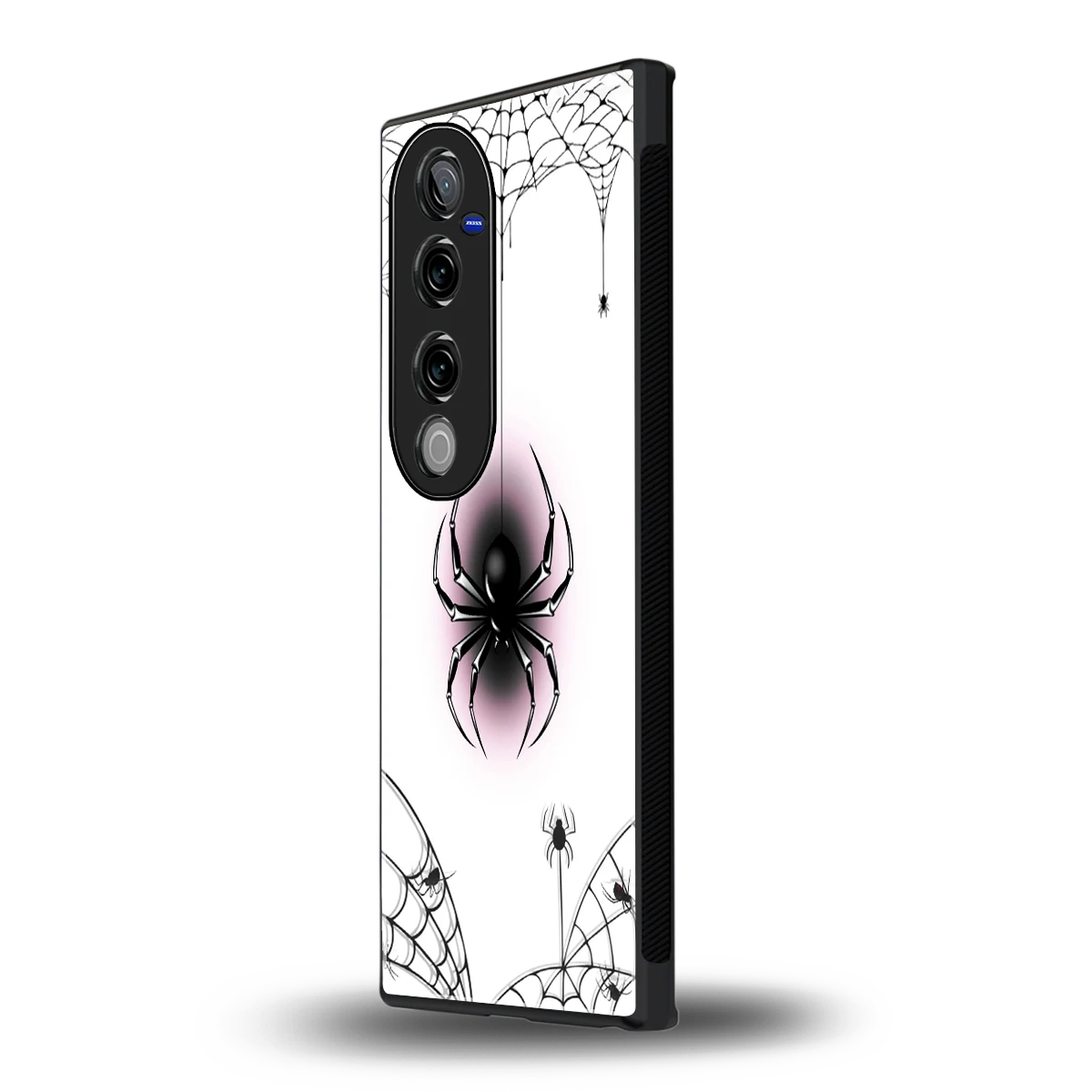 Webbed Wonder vivo v40 pro mobile cover | shockproof glass phone case