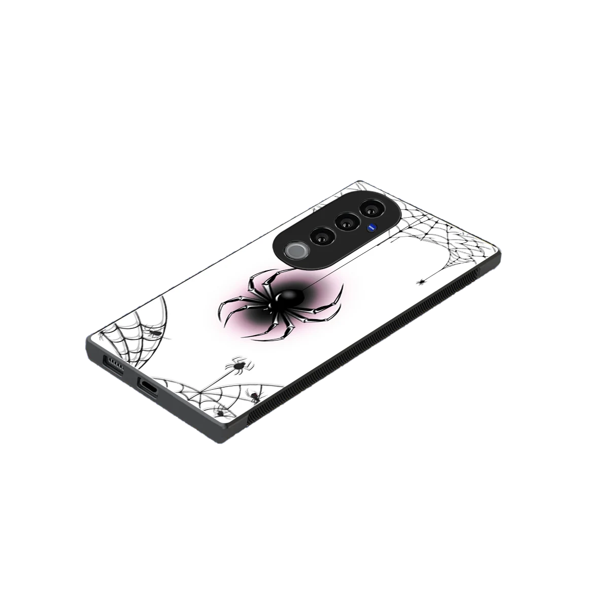 Webbed Wonder stylish phone case for vivo v40 pro | glossy glass and slim fit