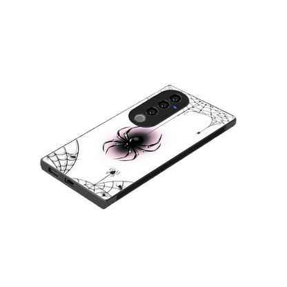 Webbed Wonder stylish phone case for vivo v40 pro | glossy glass and slim fit