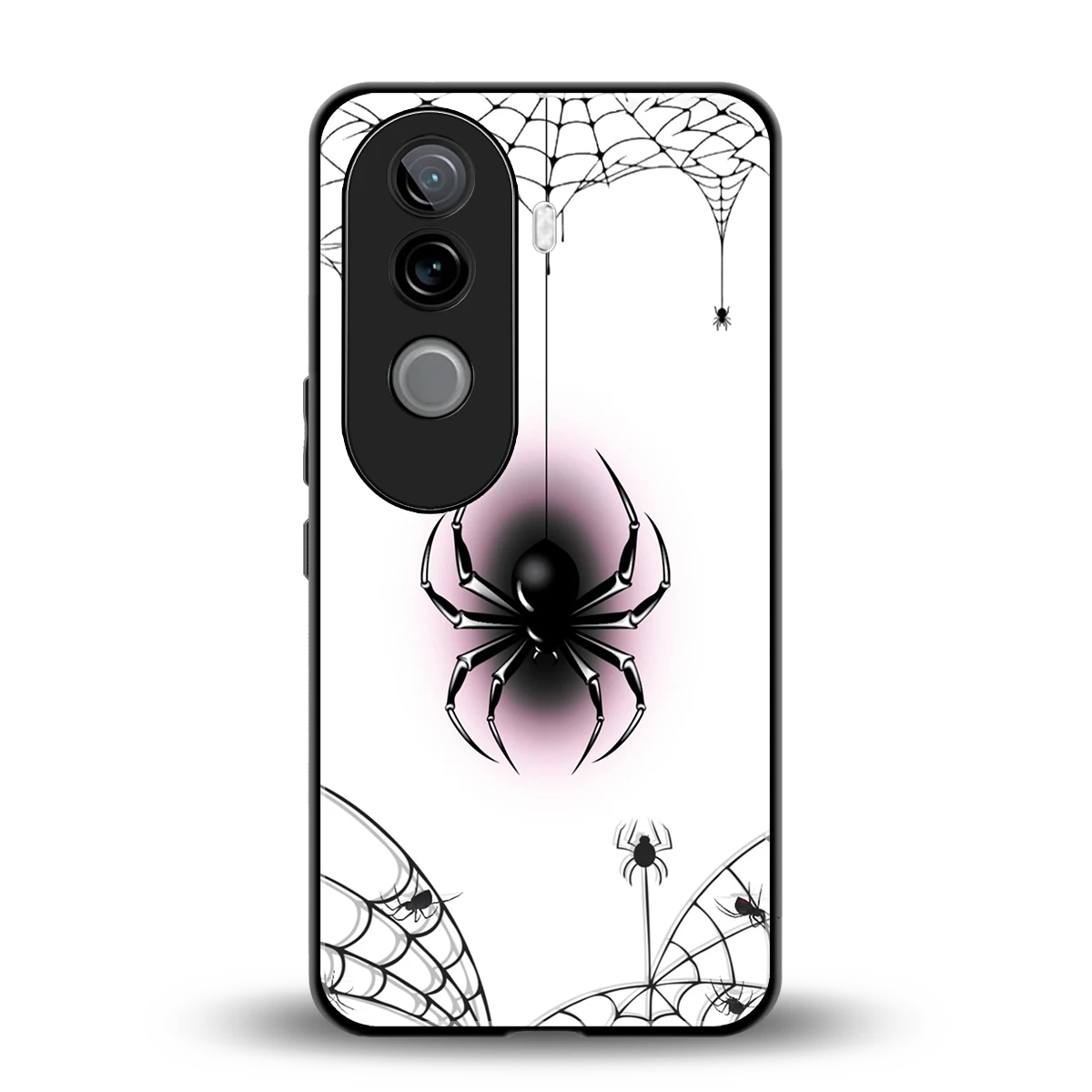 Webbed Wonder back phone cover | glass case for vivo v40e