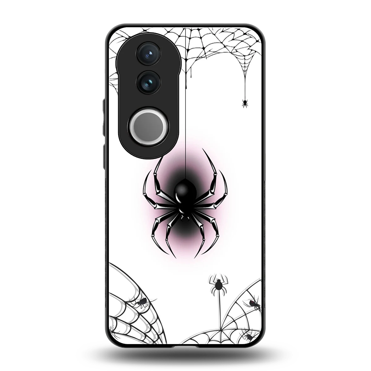 Webbed Wonder back phone cover | glass case for vivo v50