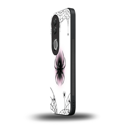 Webbed Wonder vivo v50 mobile cover | shockproof glass phone case