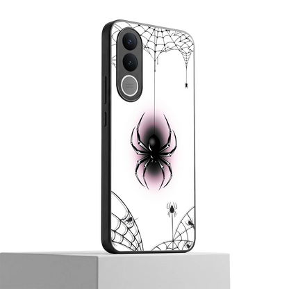Webbed Wonder vivo v70 fe mobile cover | shockproof glass phone case