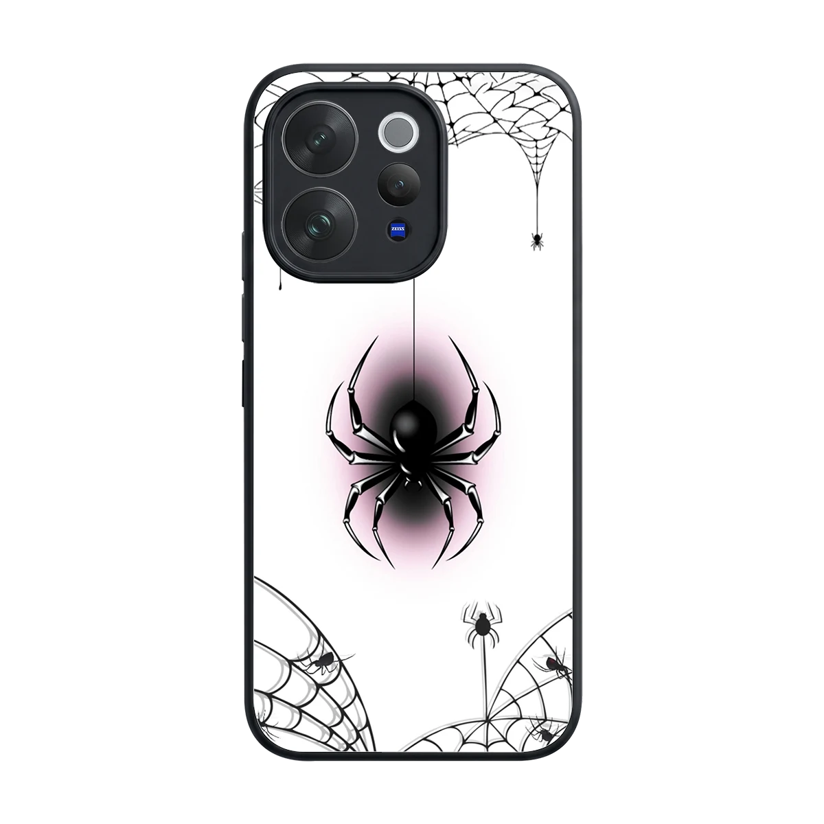 Webbed Wonder back phone cover | glass case for vivo v70