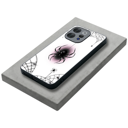 Webbed Wonder stylish phone case for vivo v70 | glossy glass and slim fit