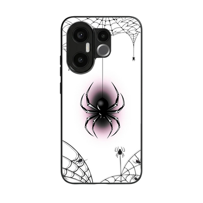 Webbed Wonder back phone cover | glass case for vivo x200 fe