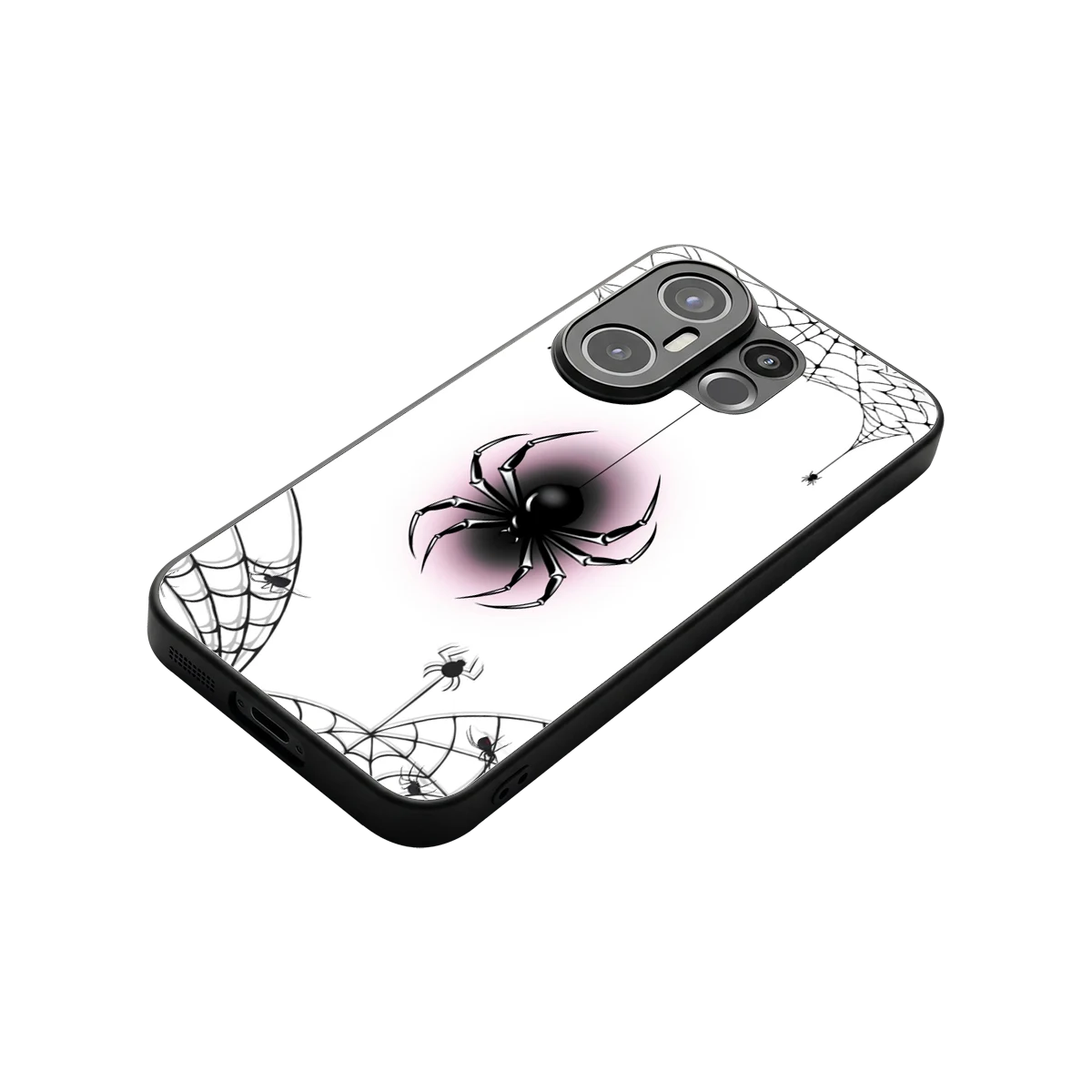 Webbed Wonder stylish phone case for vivo x200 fe | glossy glass and slim fit