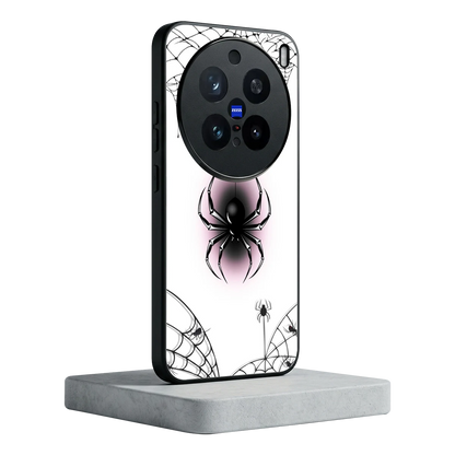 Webbed Wonder vivo x200 pro mobile cover | shockproof glass phone case