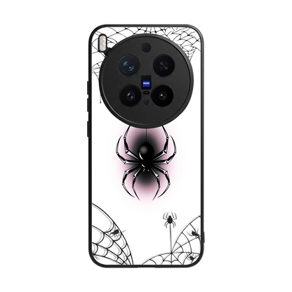 Webbed Wonder back phone cover | glass case for vivo x300 pro