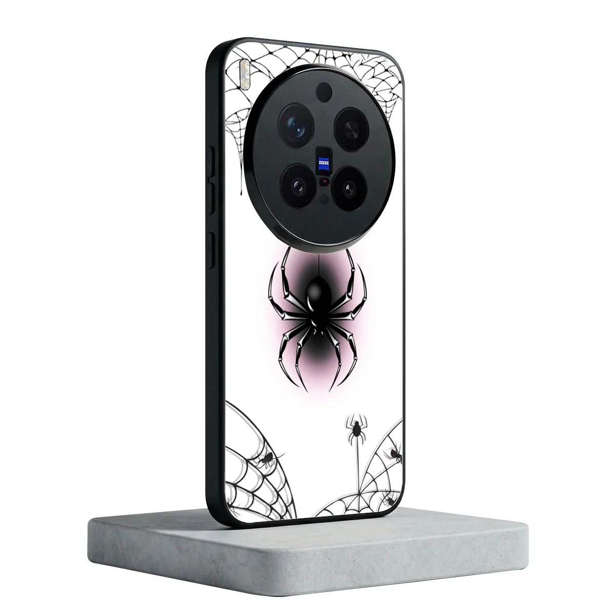 Webbed Wonder vivo x300 pro mobile cover | shockproof glass phone case