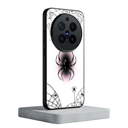 Webbed Wonder vivo x300 pro mobile cover | shockproof glass phone case
