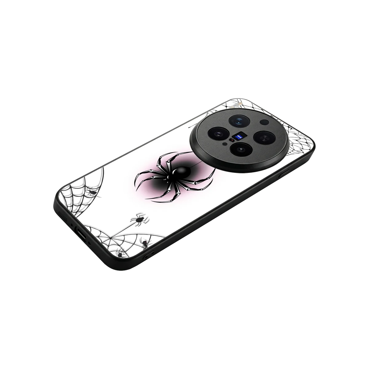 Webbed Wonder stylish phone case for vivo x300 pro | glossy glass and slim fit