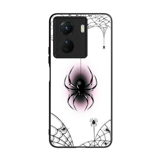 Webbed Wonder back phone cover | glass case for vivo y16