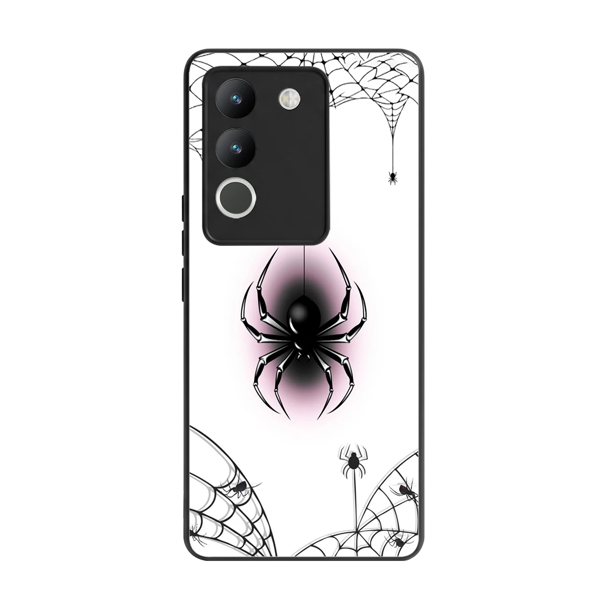 Webbed Wonder back phone cover | glass case for vivo y200 5g