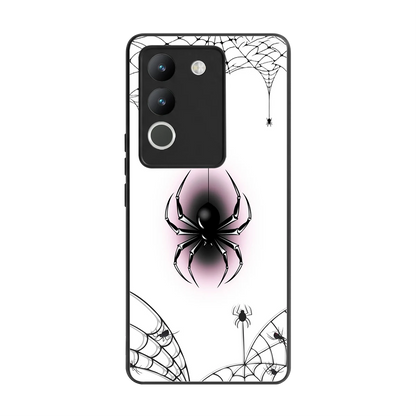 Webbed Wonder back phone cover | glass case for vivo y200 5g