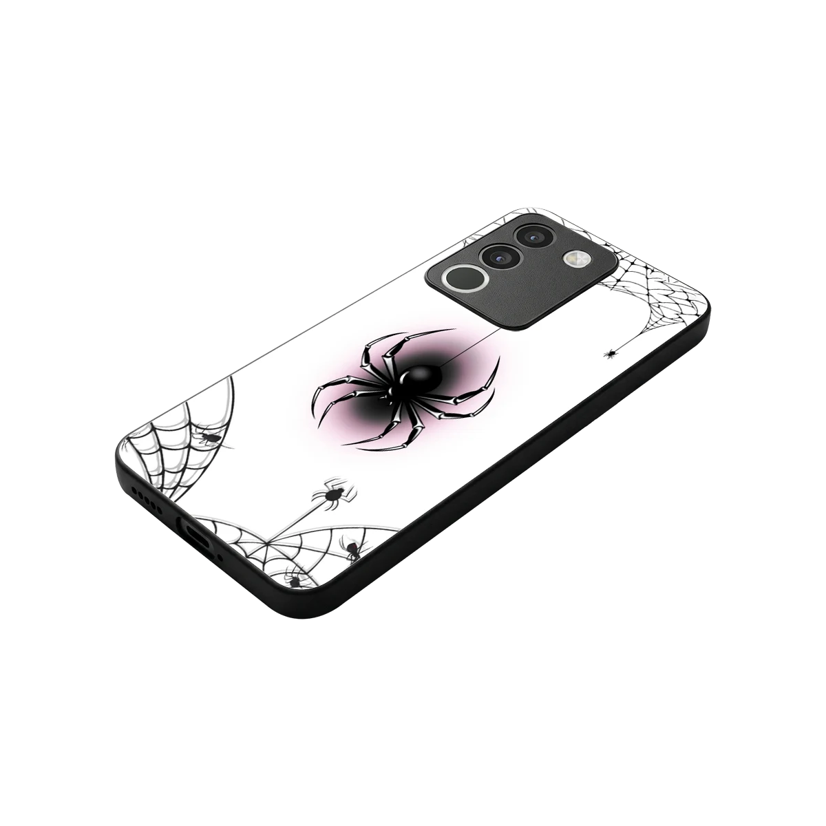 Webbed Wonder stylish phone case for vivo y200 5g | glossy glass and slim fit