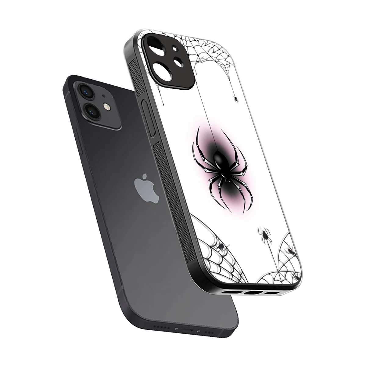 Webbed Wonder sleek iphone 11 cover with tempered glass back and TPU edges