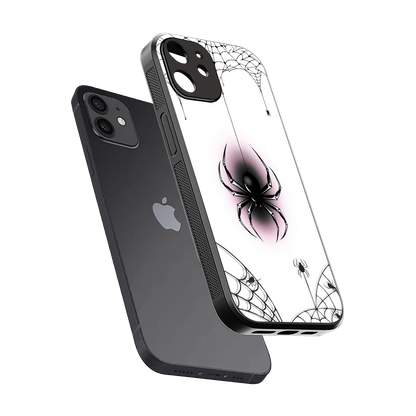 Webbed Wonder sleek iphone 11 cover with tempered glass back and TPU edges