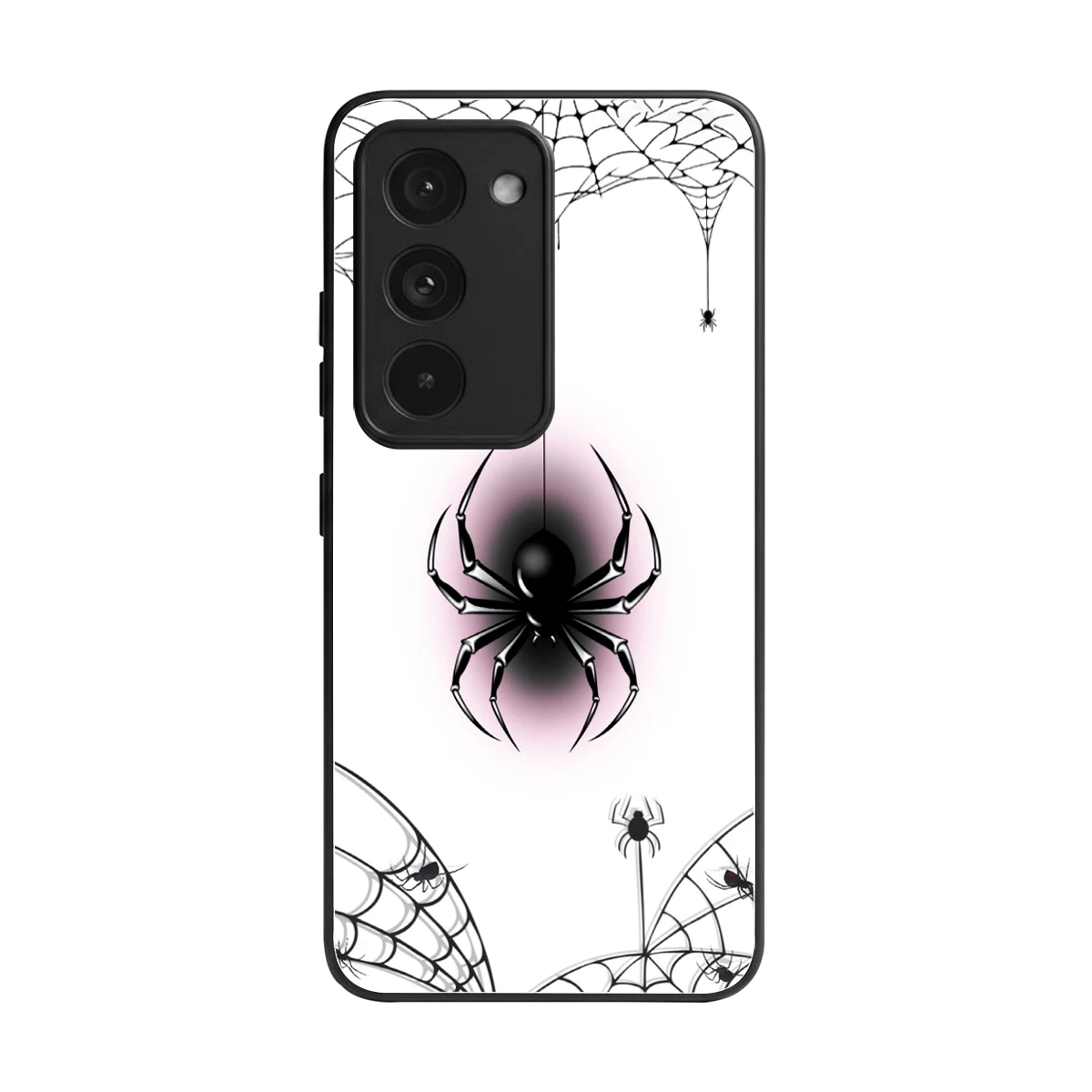 Webbed Wonder back phone cover | glass case for redmi 15 5g