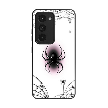 Webbed Wonder back phone cover | glass case for redmi 15 5g