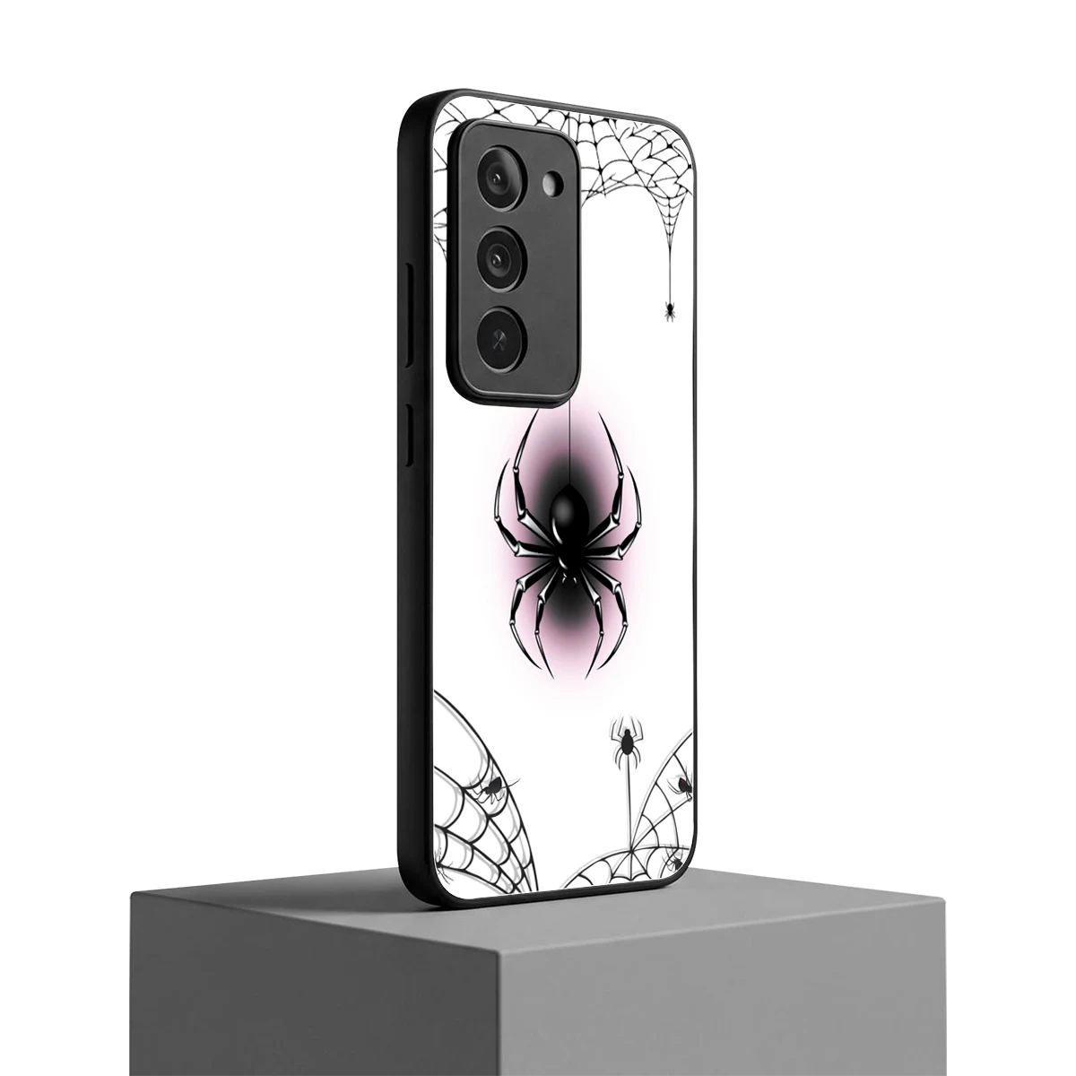 Webbed Wonder redmi 15 5g mobile cover | shockproof glass phone case