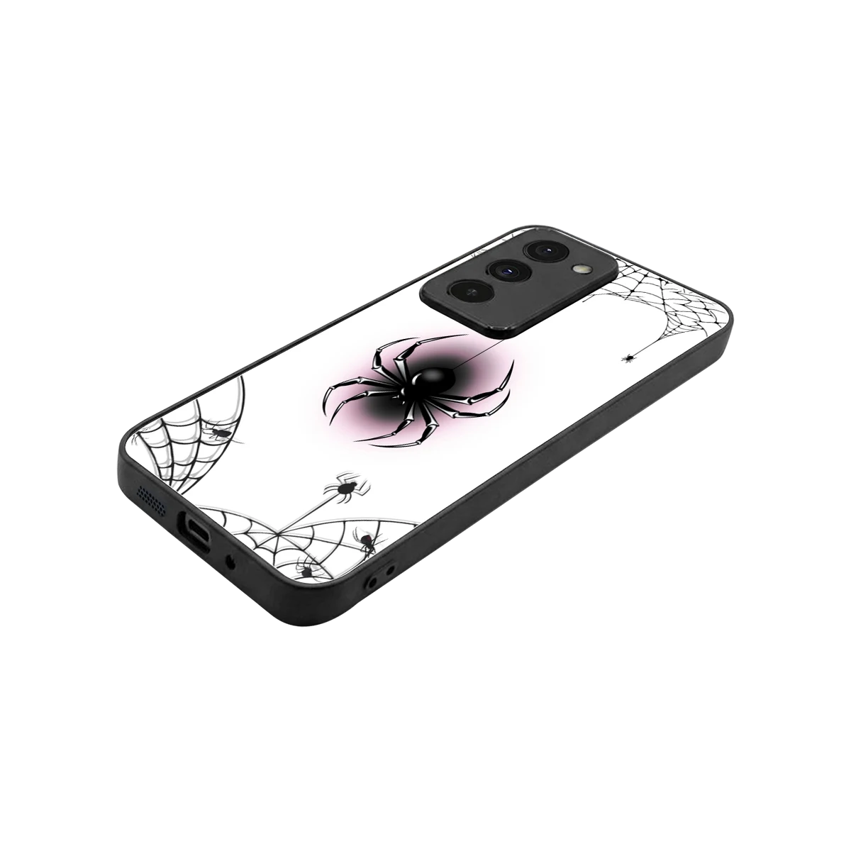 Webbed Wonder stylish phone case for redmi 15 5g | glossy glass and slim fit