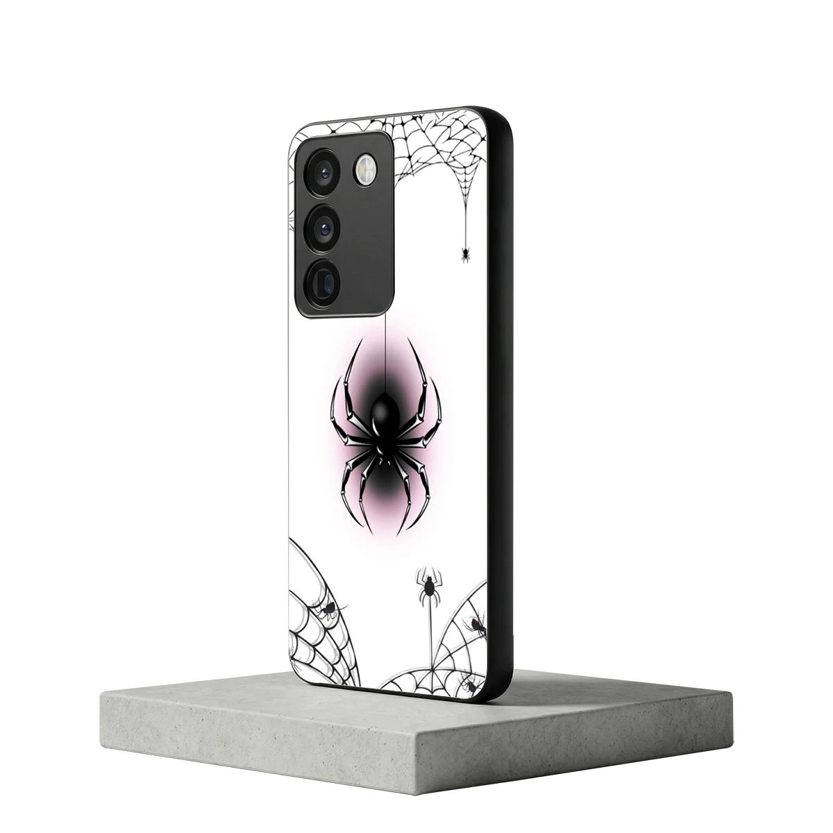 Webbed Wonder vivo y200 5g mobile cover | shockproof glass phone case
