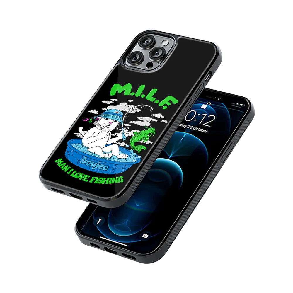 Protective Glass Back Phone Case Compatible with iPhone, Samsung, OnePlus, Pixel & More