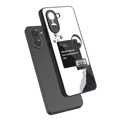 Weeknd Starboy sleek oneplus nord ce5 5g cover with tempered glass back and TPU edges