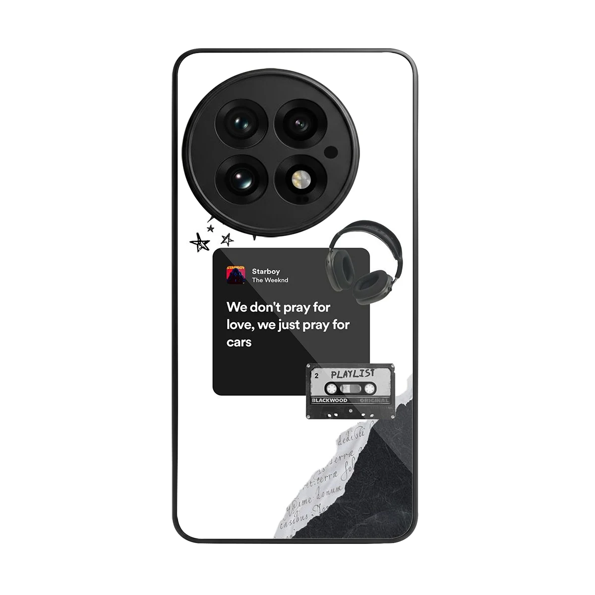 Weeknd Starboy back phone cover | glass case for oneplus 13