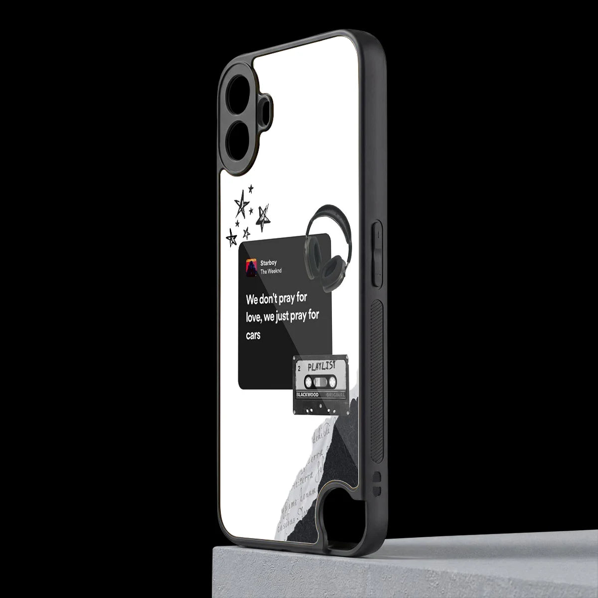 Weeknd Starboy cmf nothing phone 1 mobile cover | shockproof glass phone case