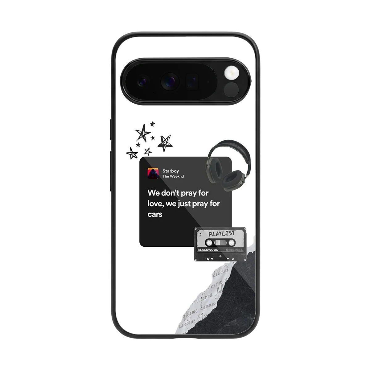Weeknd Starboy back phone cover | glass case for google pixel 10 pro xl