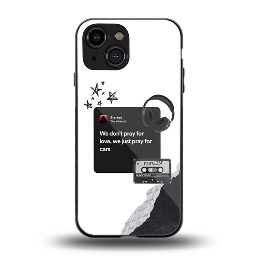 Weeknd Starboy back phone cover | glass case for iphone 13 mini
