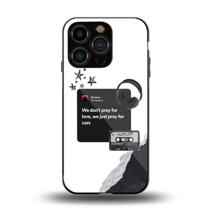 Weeknd Starboy back phone cover | glass case for iphone 13 pro