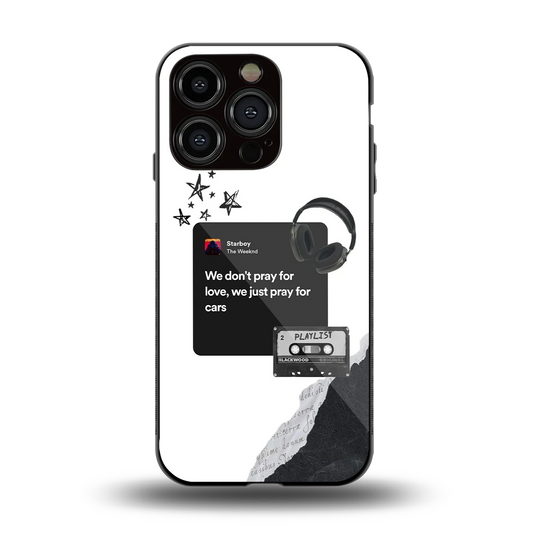 Weeknd Starboy back phone cover | glass case for iphone 13 pro