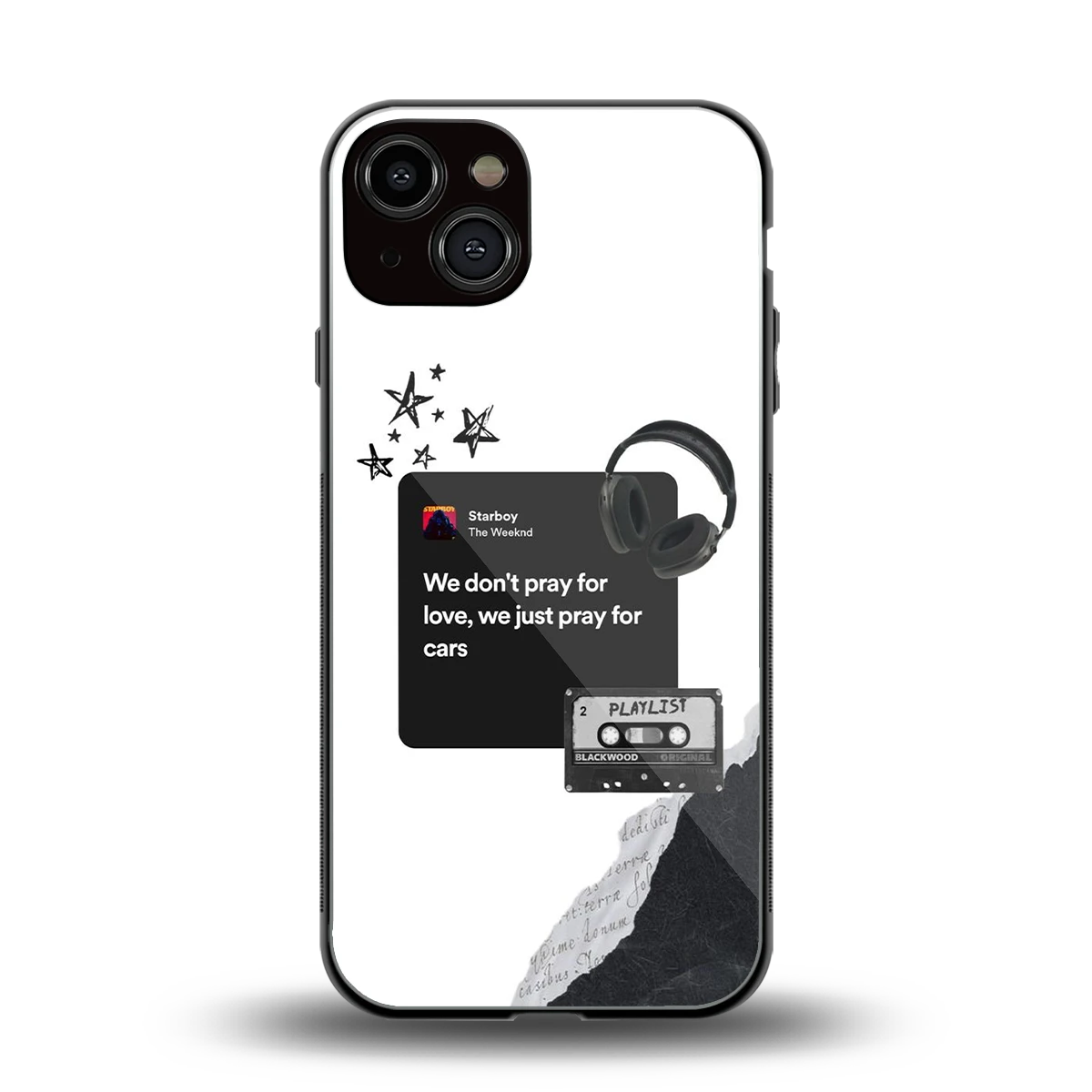 Weeknd Starboy back phone cover | glass case for iphone 13