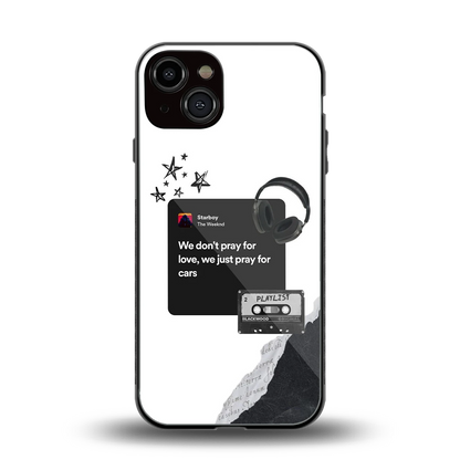 Weeknd Starboy back phone cover | glass case for iphone 13