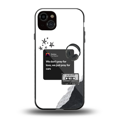 Weeknd Starboy back phone cover | glass case for iphone 14 plus