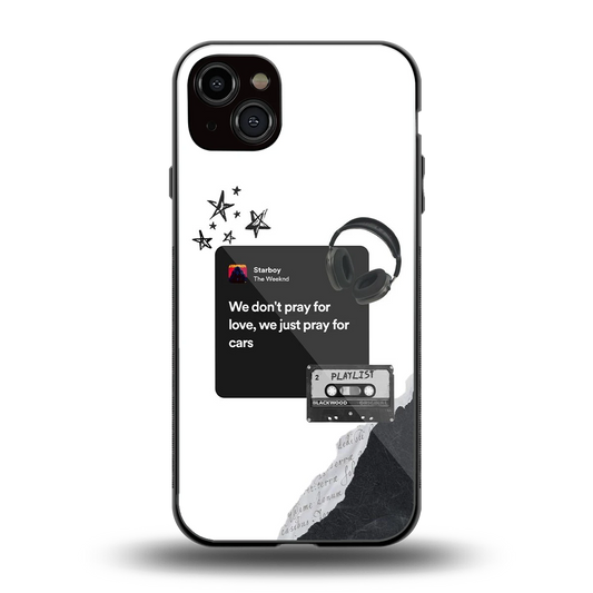 Weeknd Starboy back phone cover | glass case for iphone 14 plus