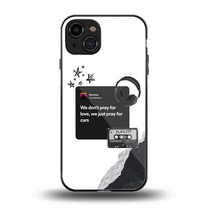 Weeknd Starboy back phone cover | glass case for iphone 15