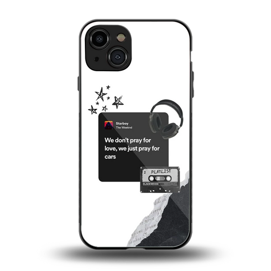 Weeknd Starboy back phone cover | glass case for iphone 15