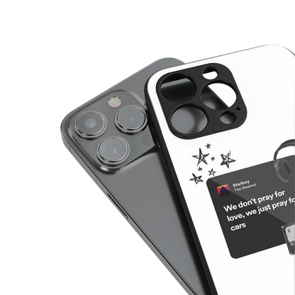 Weeknd Starboy stylish phone case for iPhone 16 | glossy glass and slim fit