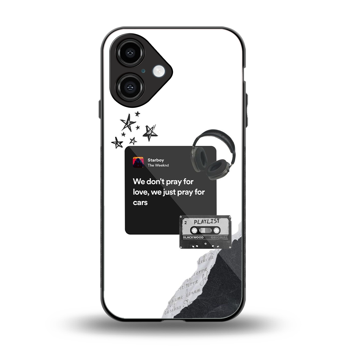 Weeknd Starboy Phone Case for Iphone 16 | Glass Case