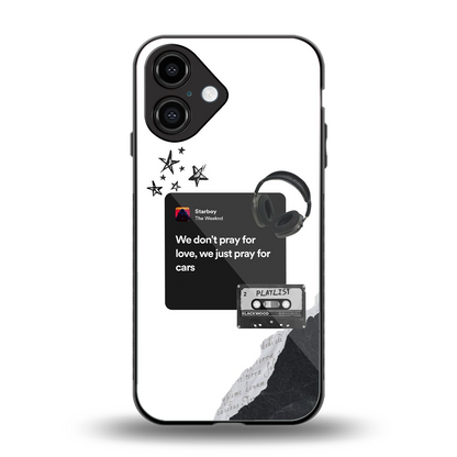 Weeknd Starboy Phone Case for Iphone 16 | Glass Case