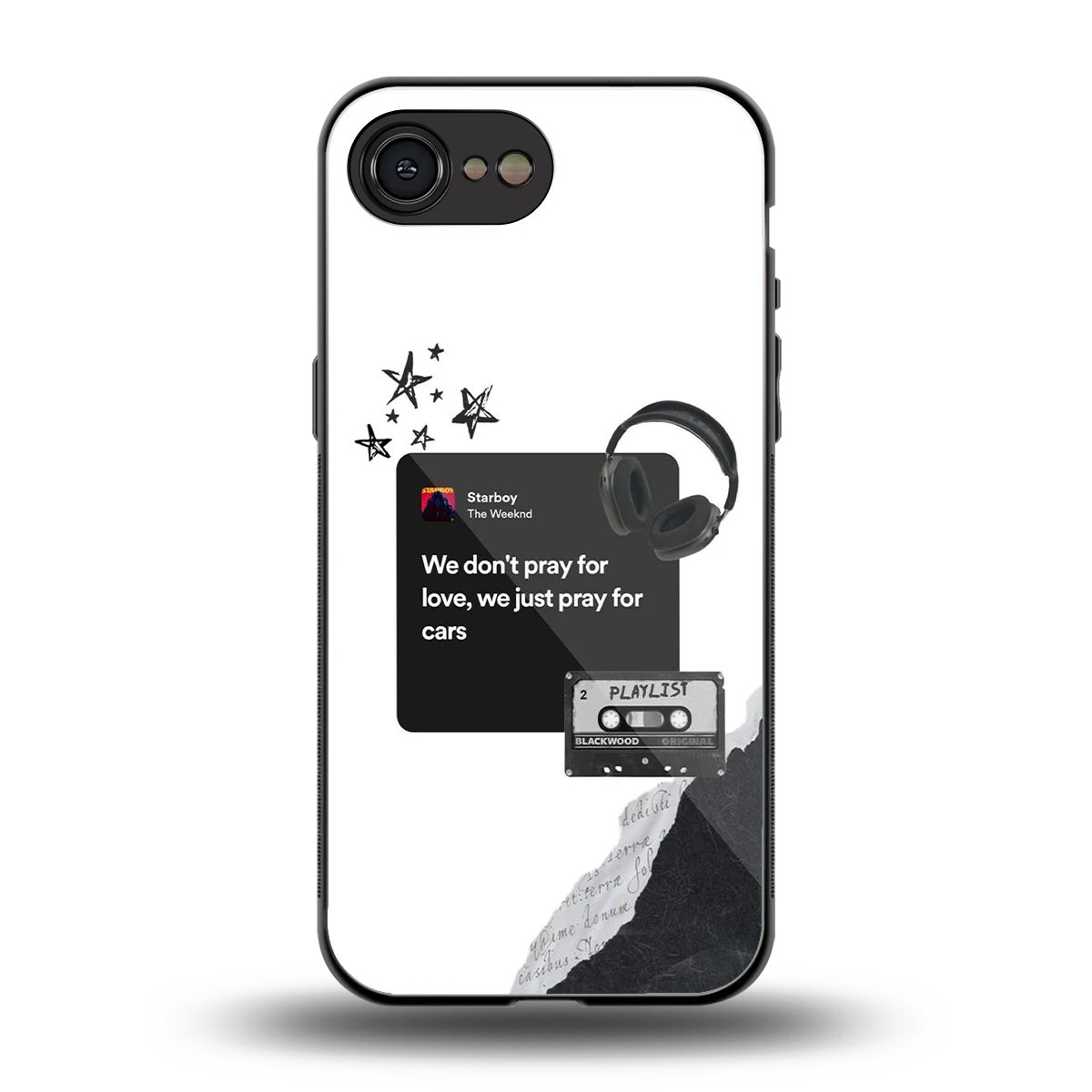 Weeknd Starboy back phone cover | glass case for iphone 17e