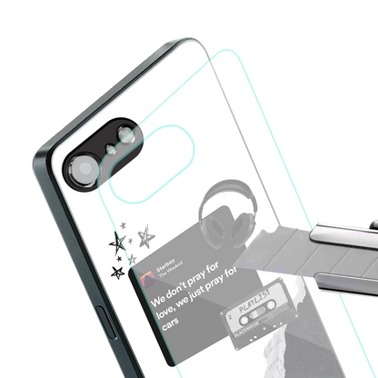 Weeknd Starboy stylish phone case for iphone 16e | glossy glass and slim fit