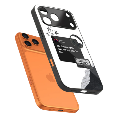 Weeknd Starboy sleek iphone 17 pro cover with tempered glass back and TPU edges