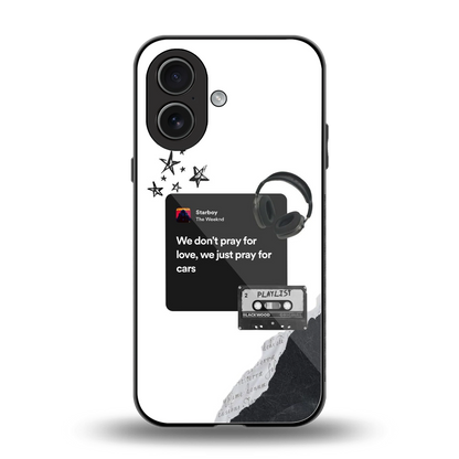Weeknd Starboy back phone cover | glass case for iphone 17