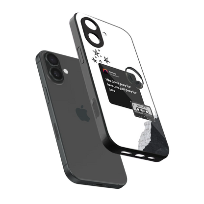 Weeknd Starboy sleek iphone 17 cover with tempered glass back and TPU edges